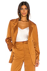 Product image of KENDALL + KYLIE Charlie Satin Blazer. Click to view full details