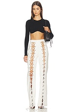 Croc Lace Up Pant - thumbnail 8