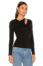 krisa Cutout Top in Black | REVOLVE