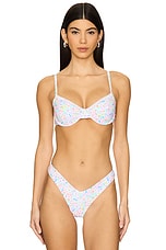 Double Ruffle Underwire Bikini Top