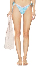 Crochet Dipped Cheeky Tie Bikini Bottom - thumbnail 3