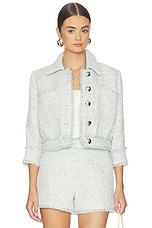 Jia Crop 3/4 Sleeve Fringe Jacket - thumbnail 4