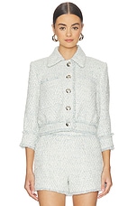 Jia Crop 3/4 Sleeve Fringe Jacket - thumbnail 5