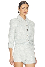 Jia Crop 3/4 Sleeve Fringe Jacket - thumbnail 6