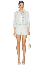 Jia Crop 3/4 Sleeve Fringe Jacket - thumbnail 8
