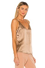 L'Agence Gabriella V-Neck Tank Silk Black main image 1