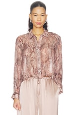 Cosette Crop Hi Low Shirt - thumbnail 4