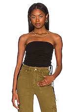Product image of Lanston Ruched Strapless Top. Click to view full details