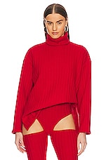 Product image of LaQuan Smith Rib Knit Oversized Sweater. Click to view full details
