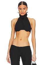 Product image of LaQuan Smith Underwire Turtleneck Crop Top. Click to view full details