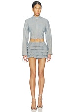 x REVOLVE Silvina Suede Biker Jacket - thumbnail 7
