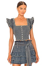 Product image of Love the Label Denim Corset Top. Click to view full details