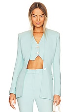 Product image of L'Academie Osla Collarless Blazer. Click to view full details
