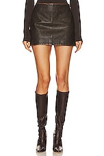 Averill Leather Mini Skirt