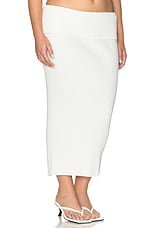 Jordin Foldover Rib Midi Skirt - thumbnail 7