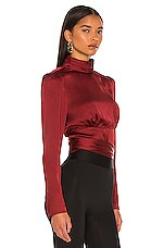 L'Academie The Suzanne Top in Burgundy | REVOLVE