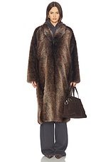 Cairo Faux Fur Coat - thumbnail 6