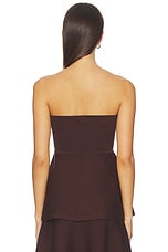 in Brown Kingston Knit Peplum Top - thumbnail 6