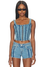 Seamed Zip Bustier - thumbnail 4