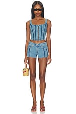 Seamed Zip Bustier - thumbnail 7