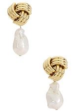 Drea Knot Freshwater Pearl Drop Earrings