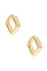 Rhombus Hoop Earrings