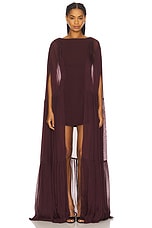 Coralia Gathered Cape Dress - thumbnail 5