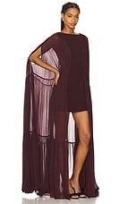 Coralia Gathered Cape Dress - thumbnail 6