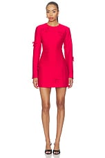 Aliza Bow Long Sleeve Mini Dress - thumbnail 4