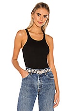 Product image of LNA Ribbed Skinny Racer Tank. Click to view full details