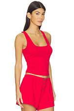 Pointelle Scoop Neck Tank - thumbnail 5