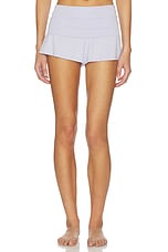 Soft Modal Rib Fold Over Shorts - thumbnail 4
