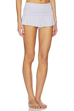 Soft Modal Rib Fold Over Shorts - thumbnail 5
