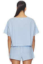 Airy Cotton Tie Front Top - thumbnail 6