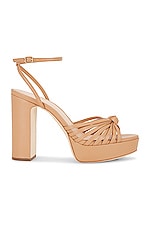 Product image of Loeffler Randall Leather Knot Platform Sandal. Click to view full details