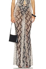 Mesh Ruched Maxi Skirt - thumbnail 4