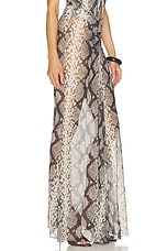 Mesh Ruched Maxi Skirt - thumbnail 5