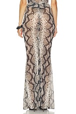 Mesh Ruched Maxi Skirt - thumbnail 7