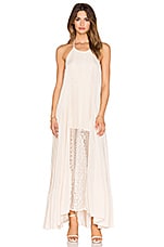 Le Salty Label Bronte Lace Detail Maxi in Nude | REVOLVE
