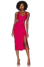 Lovers and Friends Titus Midi Dress in Bright Pink | REVOLVE