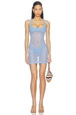 Savanna Floral Embellished Mini Dress - thumbnail 4