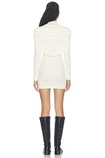 Jaine Sweater Dress With Scarf - thumbnail 7