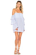 Lovers + Friends Ronita Dress in Blue Pink Dot