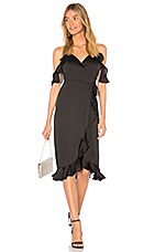 Lovers + Friends x REVOLVE Gigi Wrap Midi in Night