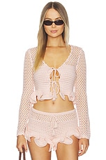 Blake Open Knit Cardigan - thumbnail 4