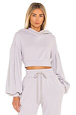 Product image of Lovers and Friends Pleated Sleeve Hoodie. Click to view full details