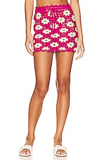 Product image of Lovers and Friends Delilah Wildflower Crochet Mini Skirt. Click to view full details