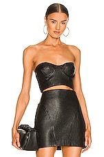 Product image of Lovers and Friends Roi Leather Bustier. Click to view full details
