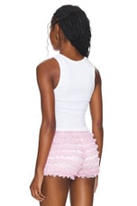 Vine & Love Blue Striped Bow Tank main image 1