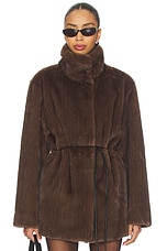 Maria Faux Fur Coat - thumbnail 4